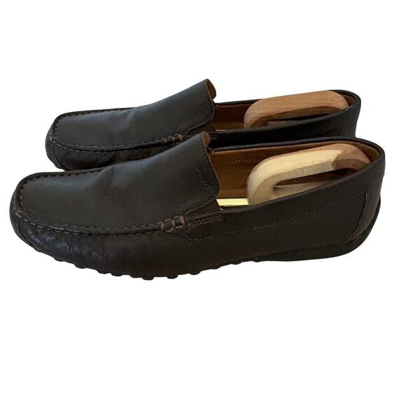 Geox Respira Brown Leather Loafers Size 43 EU / 10 US Preppy  display picture 2